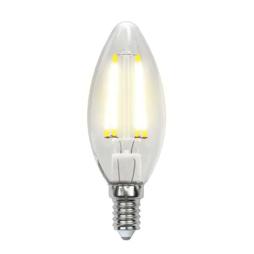 Лампа светодиодная LED-C35-5W/WW/E14/CL/DIM GLA01TR форма "свеча" прозр. Air теплый бел. 3000К димми