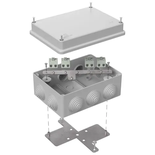 Коробка огнестойкая для кабель-канала 40-0450-FR2.5-6 Е15-Е120 RAL9005 75х75х30 (87 шт/кор)