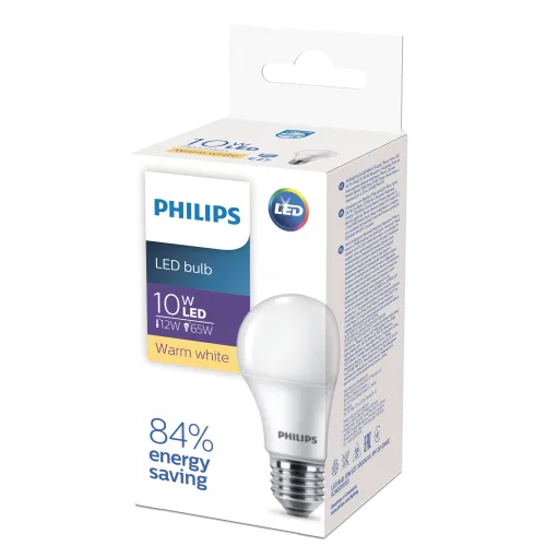 Лампа светодиодная LED Bulb 10W E27 3000K HV ECO | 929001955307 | PHILIPS