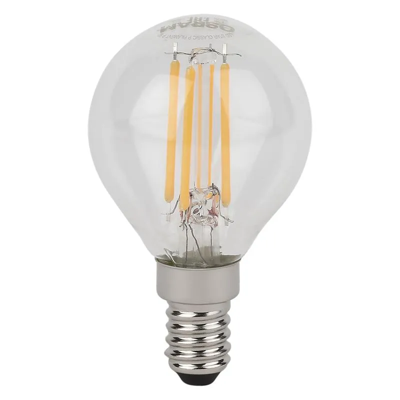 Лампа светодиодная филаментная LSCLP60 5W/840 230VFILCL 5Вт 4000К нейтр. бел. E14 600лм P угол пучка
