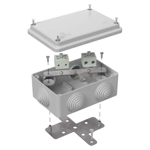 Коробка огнестойкая для о/п 40-0340-FR6.0-4 Е15-Е120 RAL7035 120х80х50 (20 шт/кор)