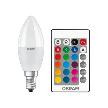 Лампа светодиодная LED Retrofit RGBW lamps with remote control 5,5 W/2700K E14 FR | 4058075430853 | 