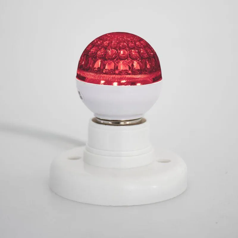 Лампа шар e27 9 LED  Ø50мм красная | 405-212 | NEON-NIGHT
