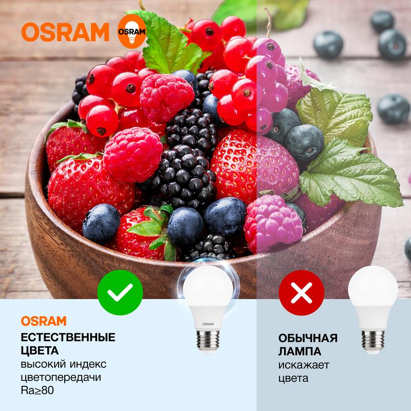 Лампа светодиодная LED Value CL- A 7W/865 230V E27 10X1 | 4058075578791 | OSRAM