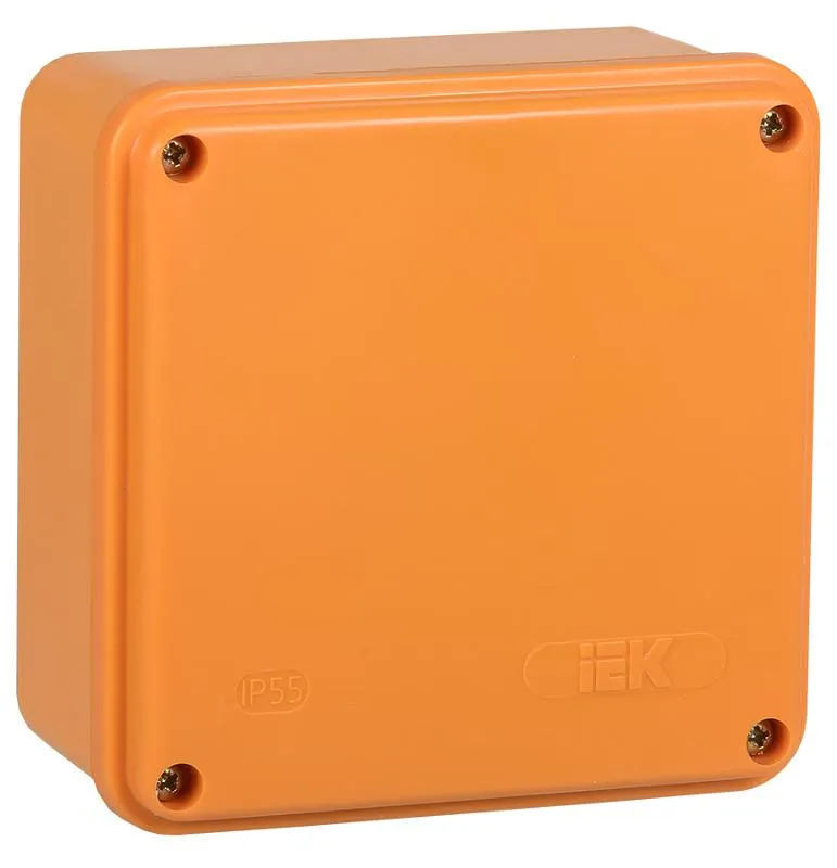 Коробка распаячная огнестойкая ПС 100х100х50 6P 6кв.мм IP44 гладкие стенки IEK UKF20-100-100-050-6-6
