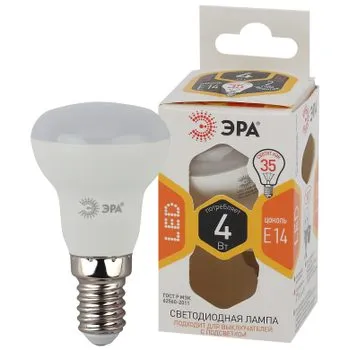 LED R39-4W-827-E14 диод, рефлектор, 4Вт, тепл, E14