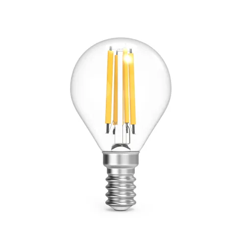 Лампа светодиодная филаментная LED 13 Вт 1100 лм 2700К шар P45 теплый E14 AC 220В прозрачная колба B