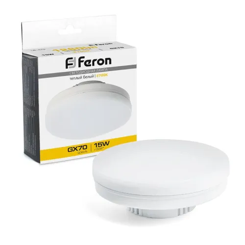 Лампа светодиодная LB-472 15Вт 2700К GX70 230В FERON 48303