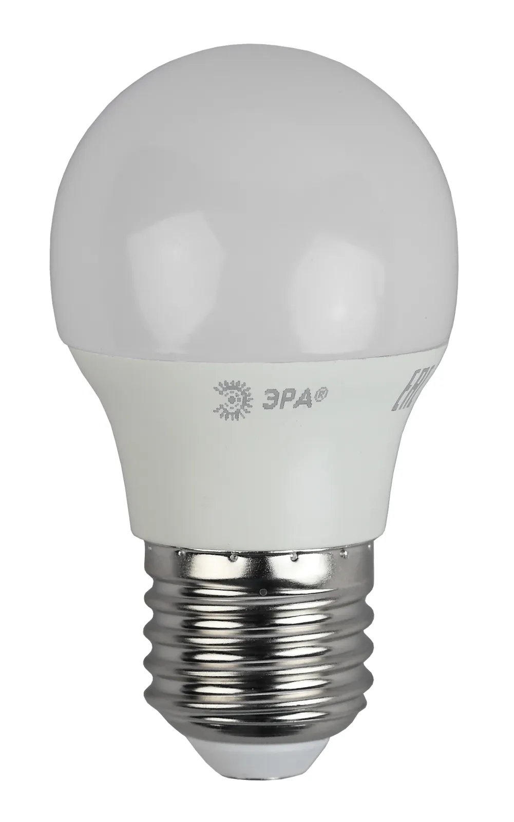 Лампа cветодиодная ECO LED P45-6W-840-E27 (диод, шар, 6Вт, нейтр, E27) (10/100/4000) | Б0020630 | ЭР