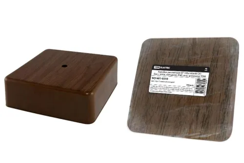 Коробка распаячная КР 100x100x44 ОП бук, с клем. колодкой, IP40