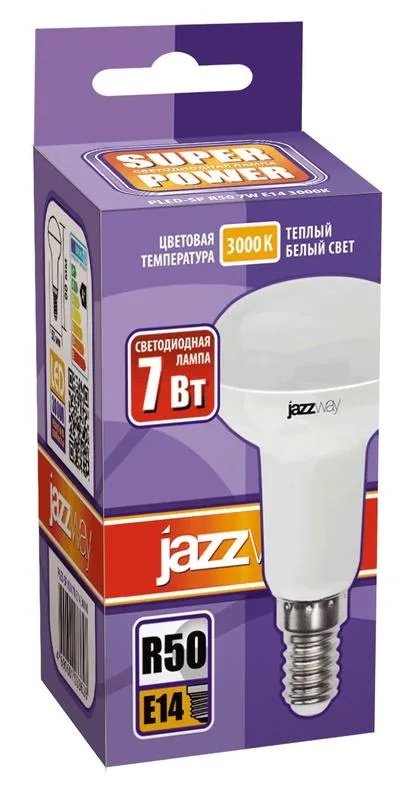 Лампа светодиодная LED 7Вт E14 220В 3000К PLED- SP R50 отражатель (рефлектор) | 1033628 | Jazzway
