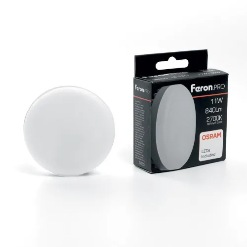 Лампа светодиодная LB-1511 OSRAM LED 11Вт 2700К GX53 230В FERON 38205