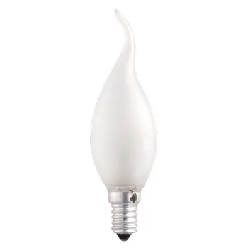 Лампа накаливания ЛОН 60Вт E14 220В CT35 frosted свеча на ветру | 3321482 | Jazzway