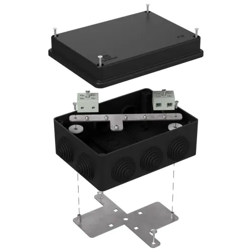 Коробка огнестойкая для о/п 40-0310-FR10.0-4 Е15-Е120 RAL9005 150х110х70 (6 шт/кор)