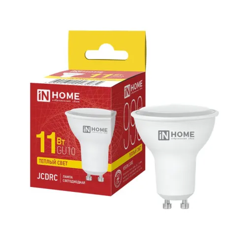 Лампа светодиодная LED-JCDRC-VC 11Вт рефлектор 3000К тепл. бел. GU10 990лм 230В IN HOME 469061202346