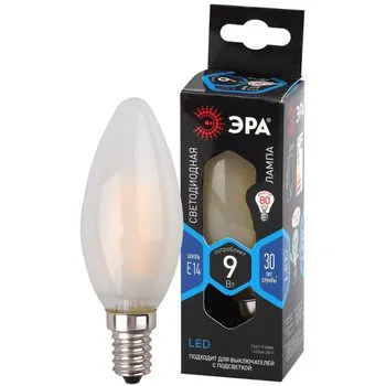 Лампа светодиодная, филаментная 9Вт E14 4000 K 790 Lm 270 град. F-LED