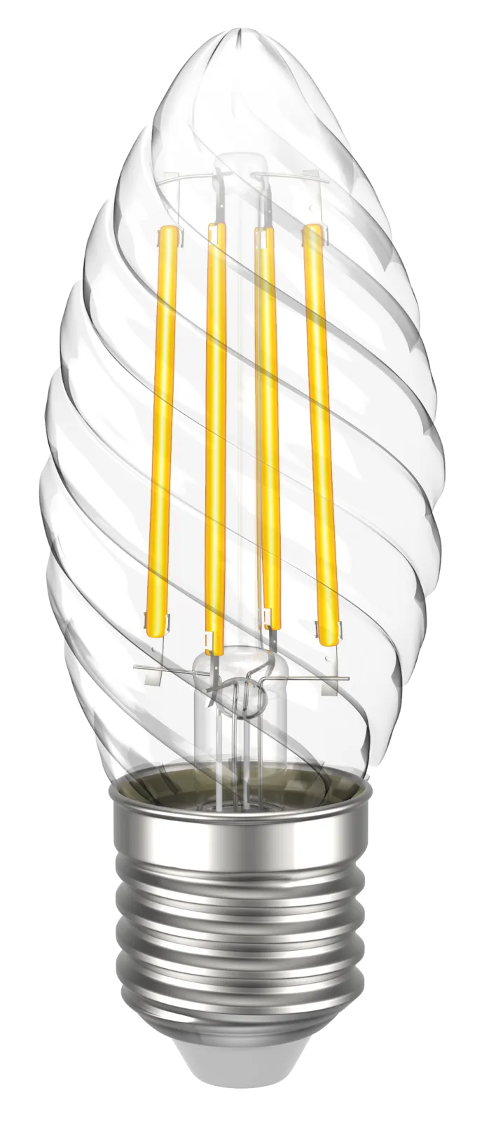Лампа светодиодная LED CT35 свеча вит. 5Вт 230В 4000К E27 серия 360° | LLF-CT35-5-230-40-E27-CL | IE