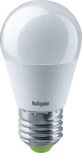 Лампа светодиодная LED 5Вт Е27 230В 4000К NLL-P-G45-5-230-4K-E27 шарик матовый | 94479 | Navigator