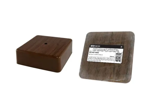 Коробка распаячная КР 50x50x20 ОП бук, с клем. колодкой, IP40