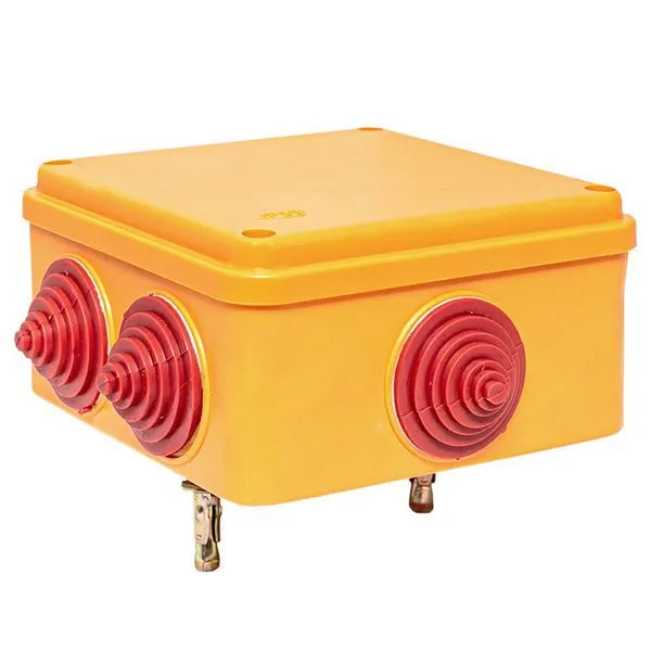 Коробка огнестойкая E90 100х100х50мм 4п с клеммником 1.5-6кв.мм IP55 EKF plc-kmrf-100-4-06