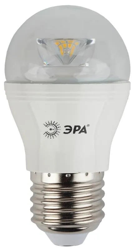 Лампа светодиодная LED  7Вт Е27 4000К СТАНДАРТ smd P45-7w-840-E27-Clear | Б0020553 | ЭРА