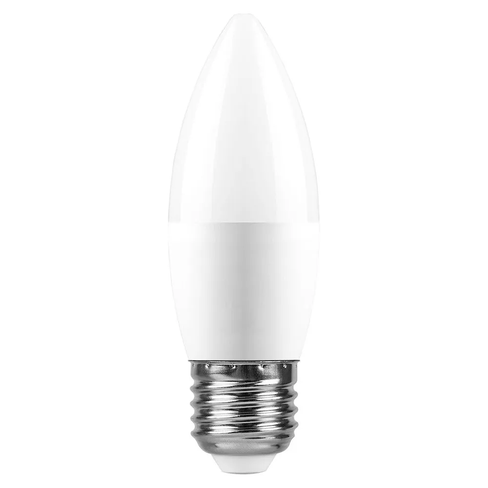 Лампа светодиодная LB-770 11Вт C37 свеча 6400К E27 230В FERON 25945