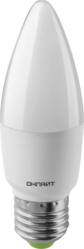 Лампа светодиодная OLL-C37-10-230-2.7K-E27-FR | 61959 | ОНЛАЙТ