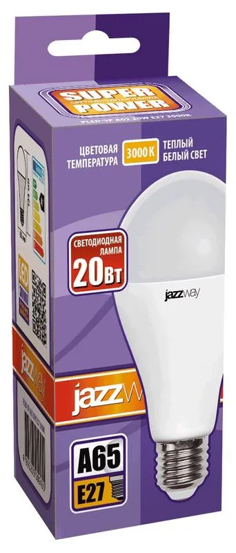 Лампа PLED- SP A65 20w E27 3000K 230/50  Jazzway