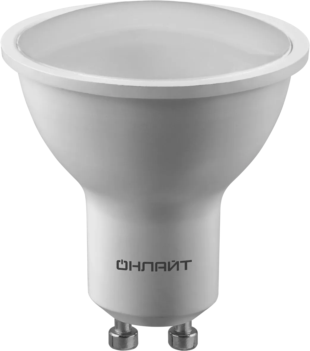 Лампа светодиодная 61 895 OLL-PAR16-7-230-4K-GU10 7Вт 4000К нейтр. бел. GU10 525лм ОНЛАЙТ 61895