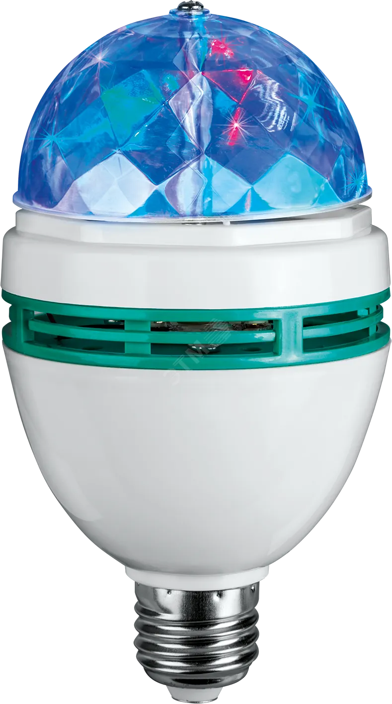 Лампа светодиодная 61 120 OLL-DISCO-3-230-RGB-E27 3Вт ОНЛАЙТ 61120