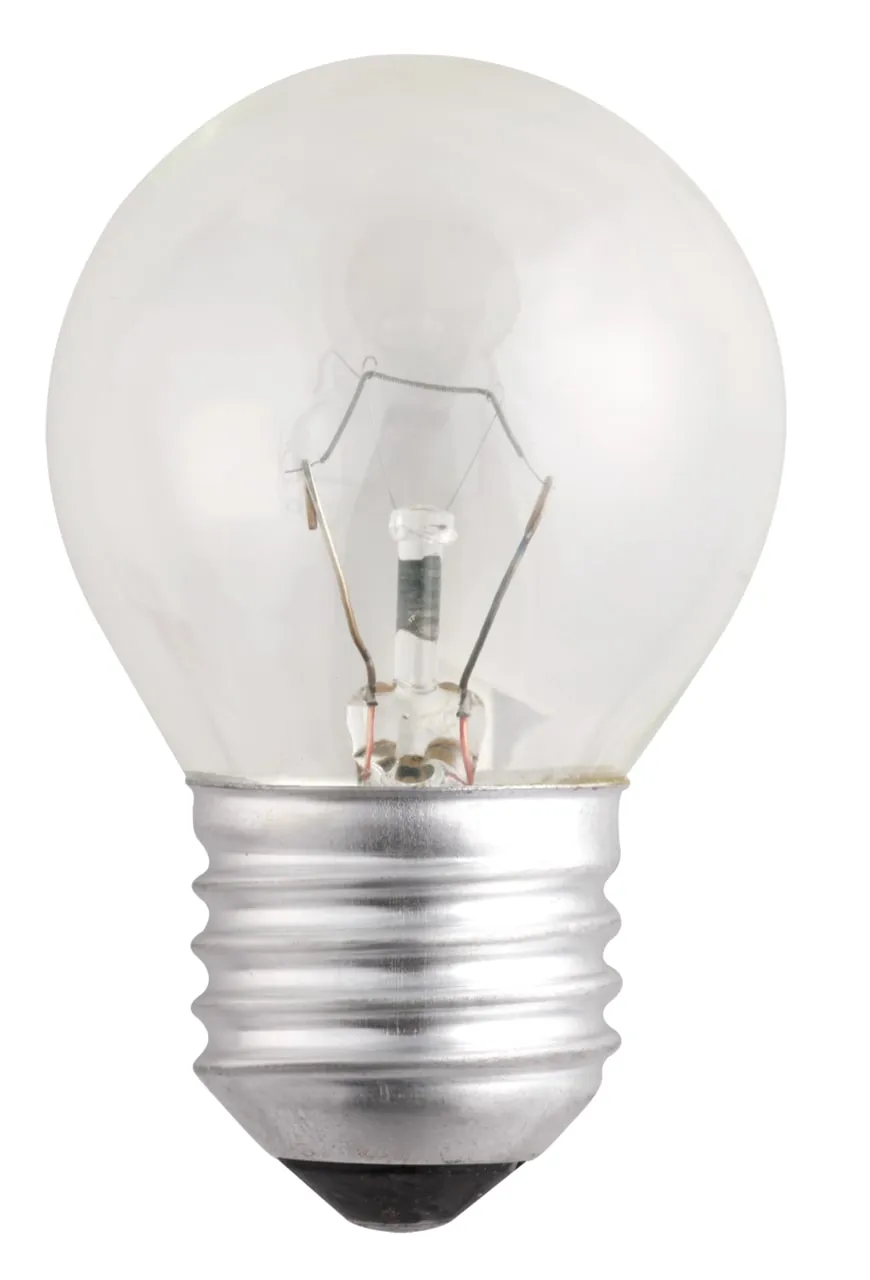 Лампа накаливания ЛОН  40Вт Е27 240В P45 clear | 3320263 | Jazzway
