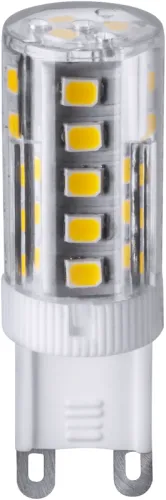 Лампа светодиодная LED 3Вт G9 230В 3000К NLL-P-G9-3-230-3K капсульная прозрачная | 71993 | Navigator