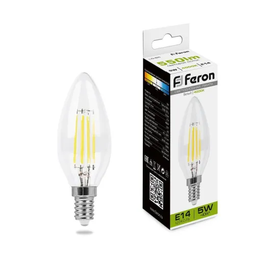 Лампа светодиодная LB-58 5Вт 4000К E14 230В FERON 25573