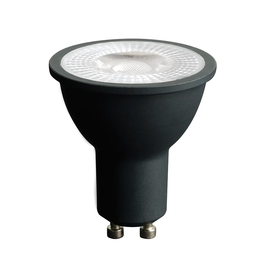 Лампа светодиодная LB-1607 7Вт MR16 4000К GU10 230В с линзой 38град. корпус черн. FERON 48955