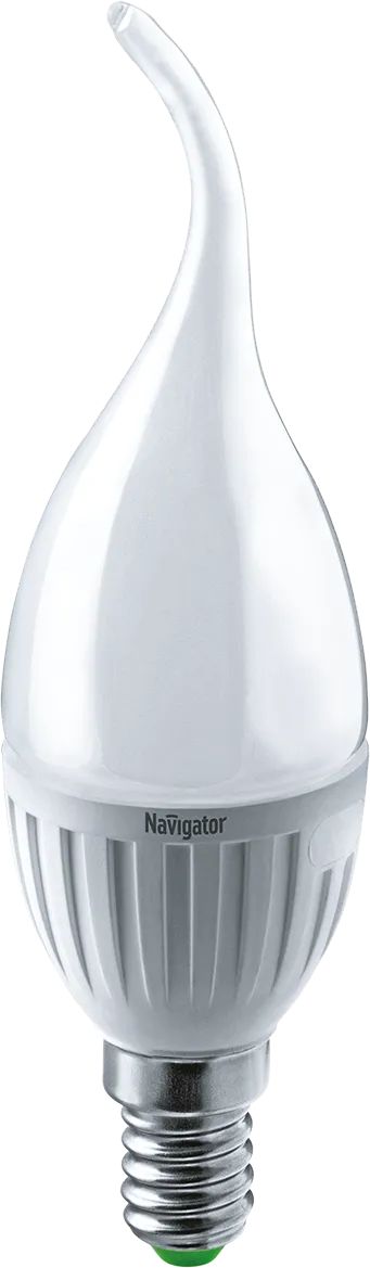 Лампа светодиодная LED 5Вт Е14 230В 4000К NLL-P-FC37-5-230-4K-E14-FR свеча на ветру матовая | 61026 