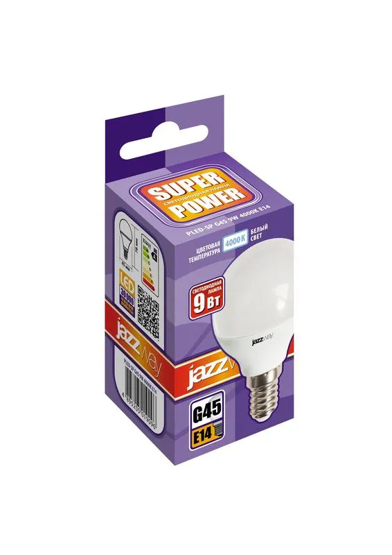 Лампа светодиодная PLED- SP G45 9w E14 4000K-E | .5019096 | Jazzway