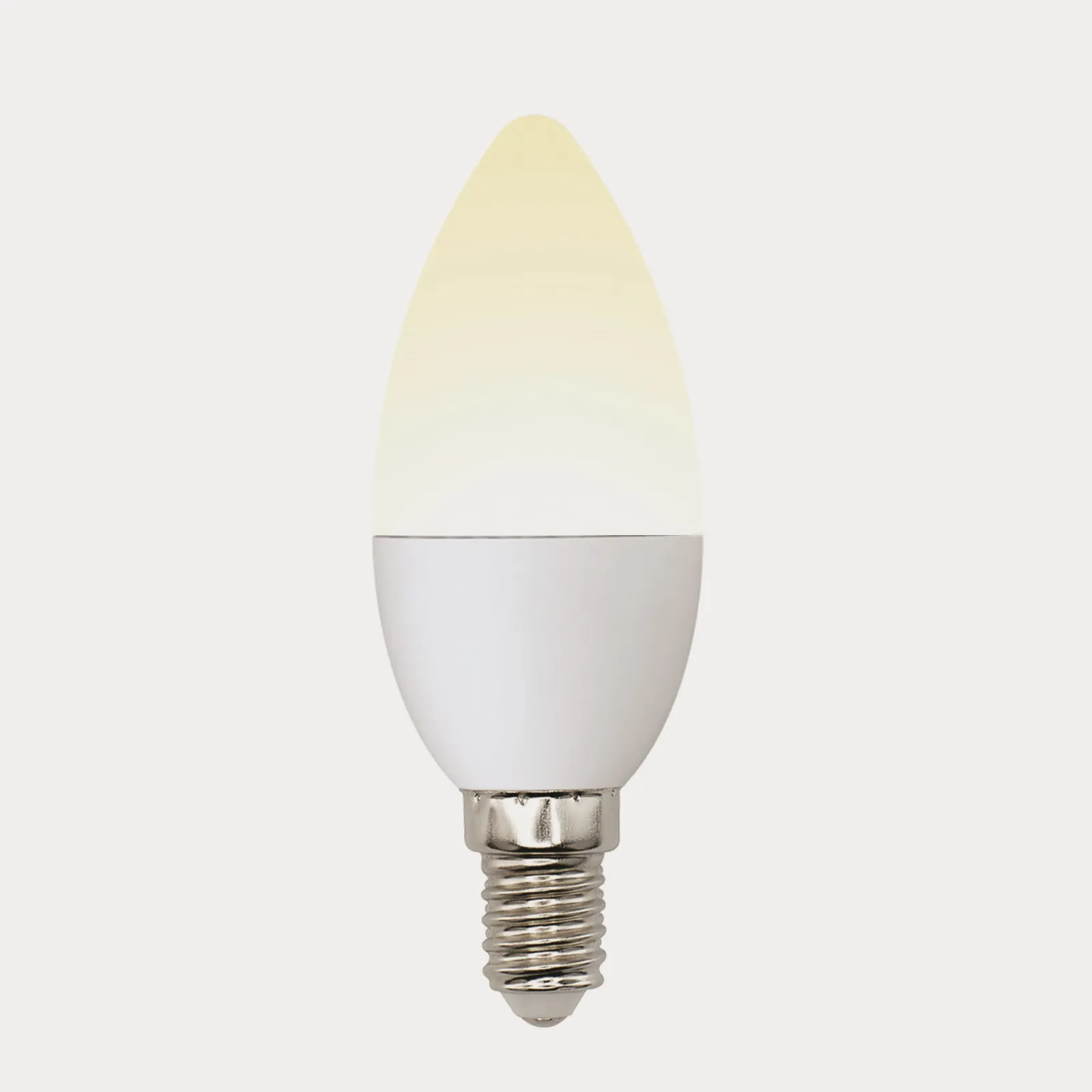 Лампа светодиодная LED-C37-6W/WW/E14/FR/MB PLM11WH Multibright 6Вт свеча матовая 3000К тепл. бел. E1