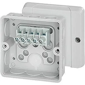 Коробка распределительная ОП 88х88х47мм IP55 с клемм. DE 9325 сер. HENSEL 6000044