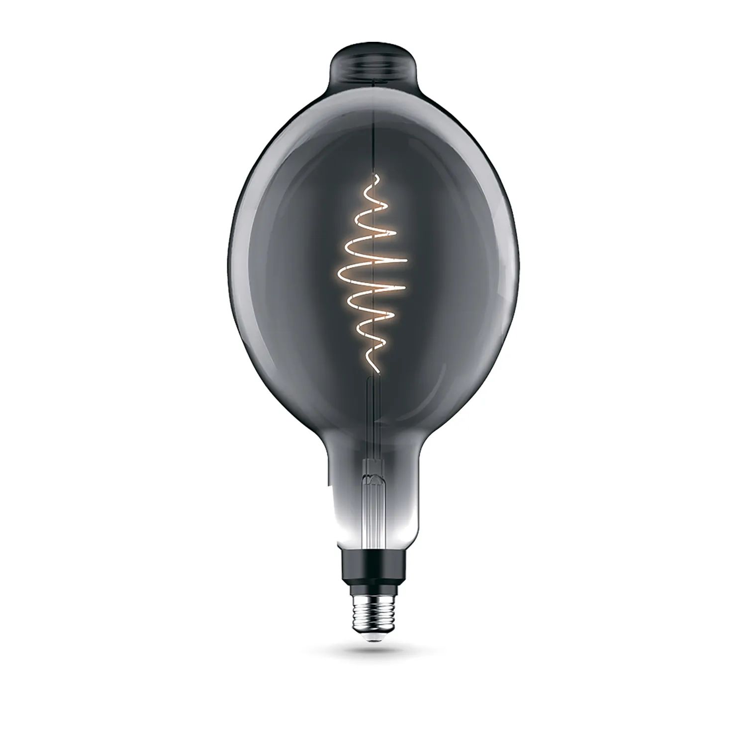 Лампа светодиодная филаментная LED 8.5 Вт 165 лм 1800К BT180 теплый E27 AC 220В серая колба Black Fi
