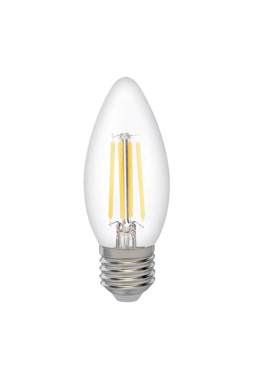Лампа светодиодная филаментная PLED OMNI 8Вт C35 4000К нейтр. бел. E27 230В/50Гц CL JazzWay 5020825