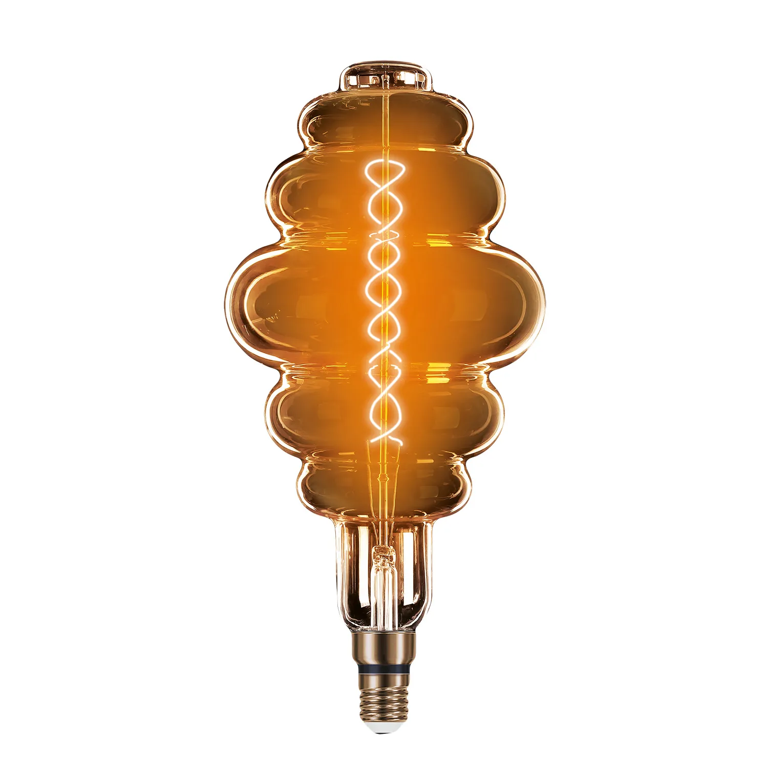 Лампа светодиодная филаментная Black Filament 8Вт Honeycomb тонированная 2700К тепл. бел. E27 380лм 