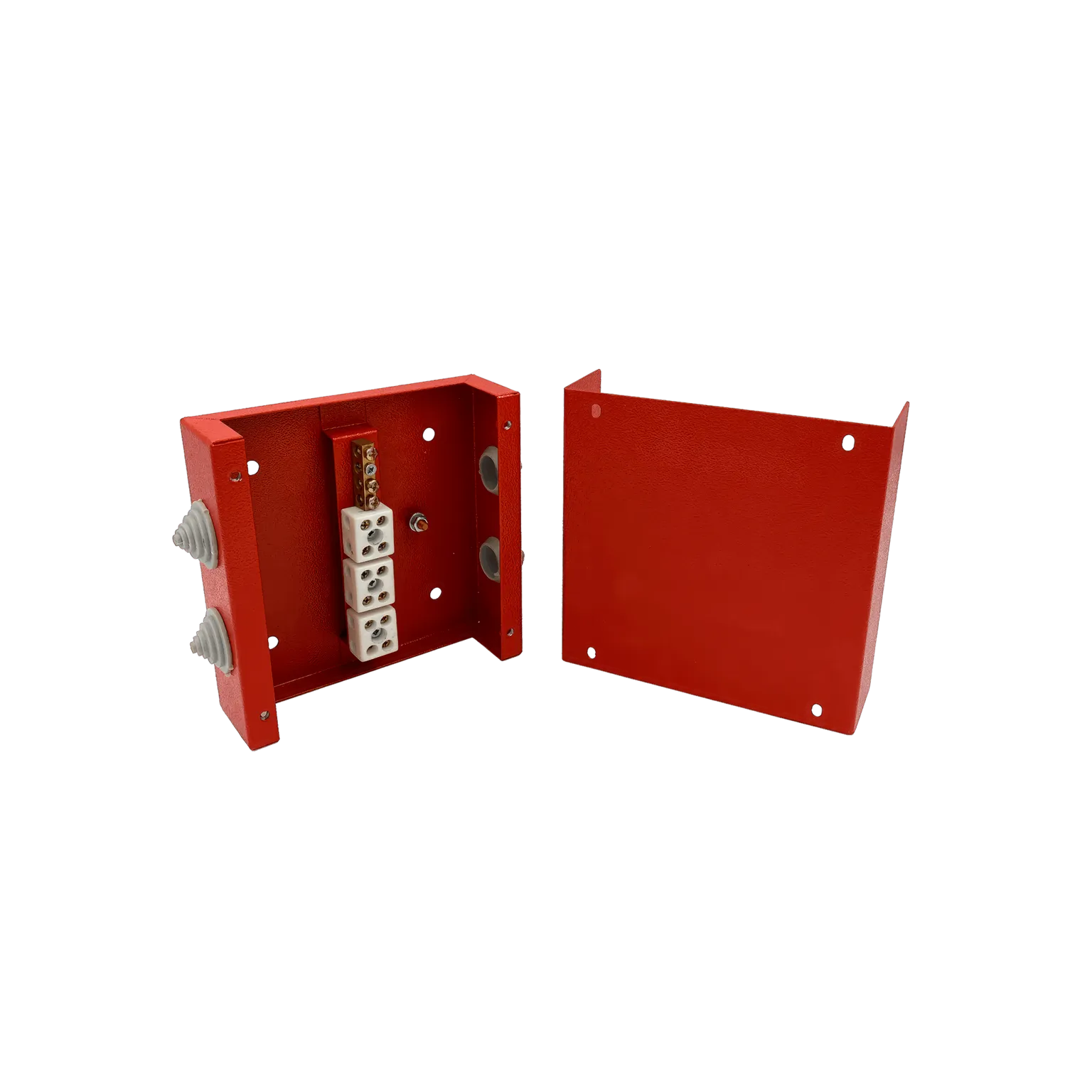 Коробка распределительная огнестойкая 130х130х40мм IP41 КРОПС-ST2 FRJB-KM-ST2-2.5-08-КРОПС-IP41 для 