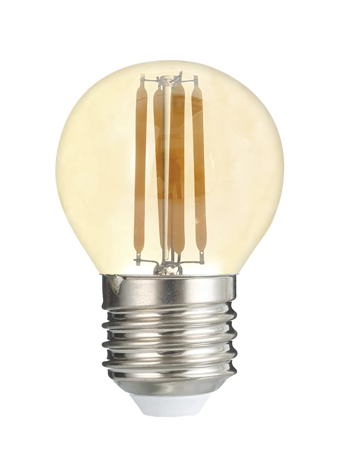Лампа светодиодная филаментная PLED OMNI 8Вт G45 4000К нейтр. бел. E27 230В/50Гц Gold JazzWay 502166