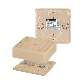 Коробка распаячная КР 100x100x29 ОП сосна, с клем. колодкой, IP40, инд. штрихкод
