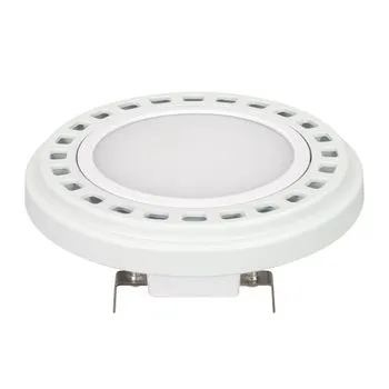Лампа светодиодная AR111-UNIT-G53-12W-Warm3000 WH 120 deg 12В метал. Arlight 026887