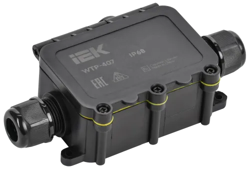 Коробка распределительная герметичная WTP-407 3 ввода IP68 IEK UWB10-T-450-40-03-68