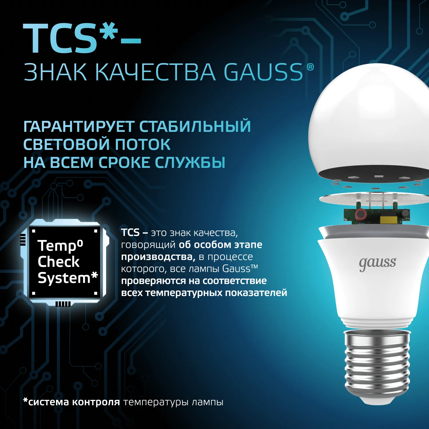 Лампа светодиодная Black 22Вт A70 грушевидная 4100К нейтр. бел. E27 2000лм GAUSS 102502222