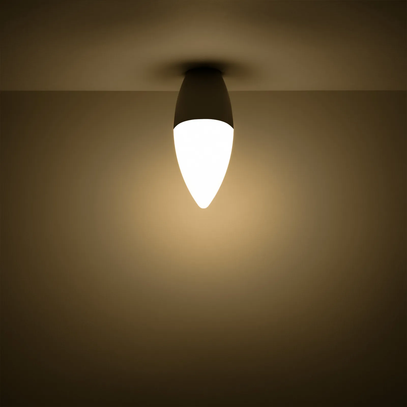 Лампа светодиодная LED 5.5 Вт 410 лм 3000К свеча теплый E14 AC 220В Basic Gauss