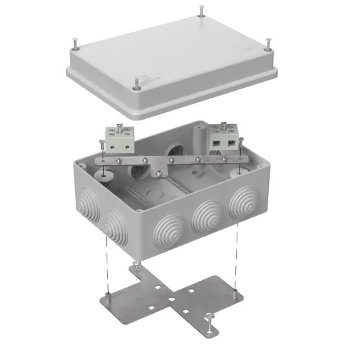 Коробка огнестойкая для о/п 40-0310-FR10.0-4 Е15-Е120 RAL7035 150х110х70 (6 шт/кор)