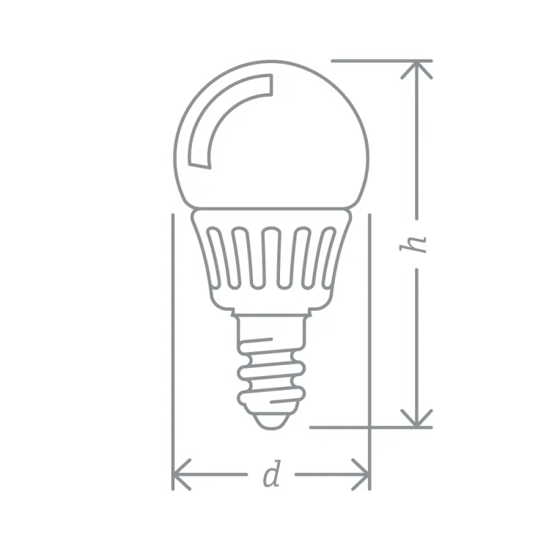 Лампа светодиодная LED 5Вт Е14 230В 6500К NLL-P-G45-5-230-6.5K-E14 шарик матовый | 61252 | Navigator